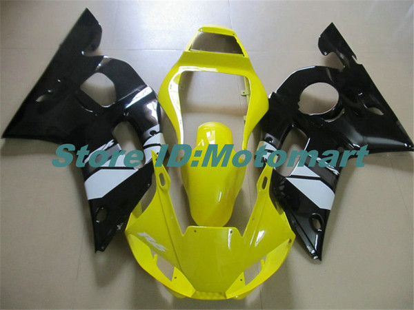 Motorcycle Fairing kit for YAMAHA YZFR6 98 99 00 01 02 YZF R6 1998 2002 YZF600 yellow black Fairings set+gifts YG43