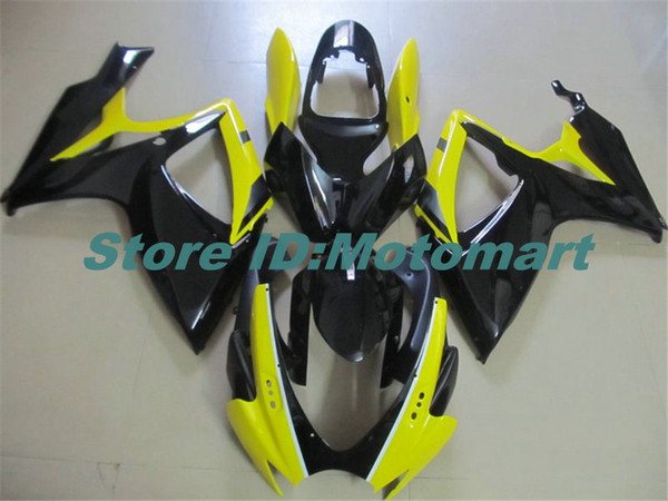 ABS Fairing set for SUZUKI GSXR600 750 2006 2007 GSXR 600 GSXR 750 K6 06 07 yellow black Fairing gs kit+7 gifts Sp100