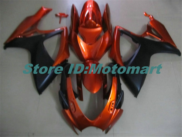 ABS Fairing set for SUZUKI GSXR600 750 2006 2007 GSXR 600 GSXR 750 K6 06 07 orange black Fairing gs kit+7 gifts Sp96