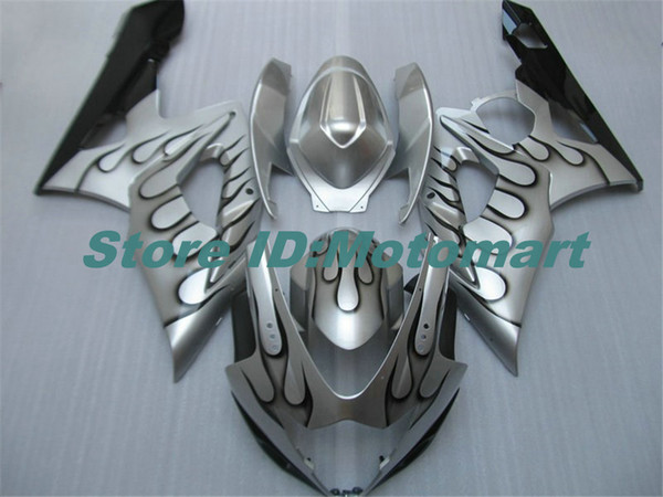 Injection Mold Fairing kit for SUZUKI GSXR1000 2005 2006 GSX R1000 GSXR 1000 K5 05 06 Fairings Set+gifts silver black SG96