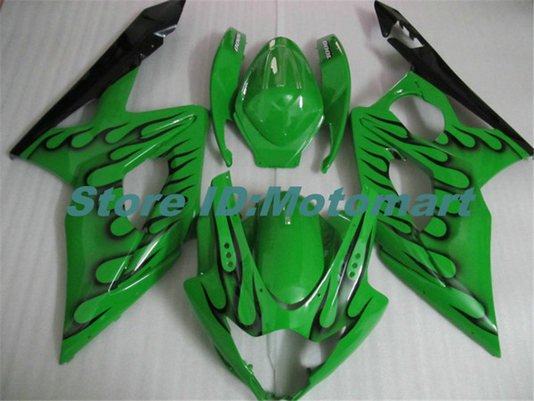 Injection Mold Fairing kit for SUZUKI GSXR1000 2005 2006 GSX R1000 GSXR 1000 K5 05 06 Fairings Set+gifts green black SG86