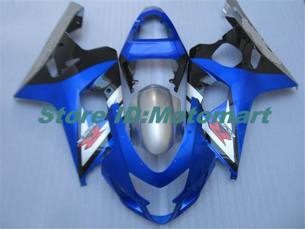 Motorcycle Fairing kit for SUZUKI GSXR600 750 K4 04 05 GSXR 600 GSXR 750 2004 2005 blue Fairings set SF115