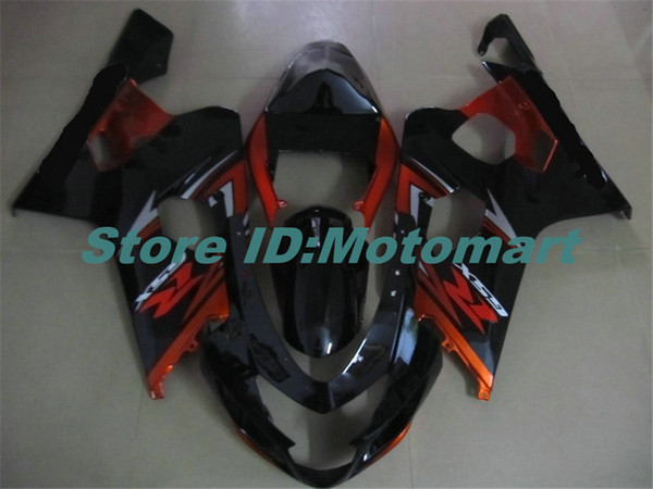 Motorcycle Fairing kit for SUZUKI GSXR600 750 K4 04 05 GSXR 600 GSXR 750 2004 2005 orange black Fairings set SF121