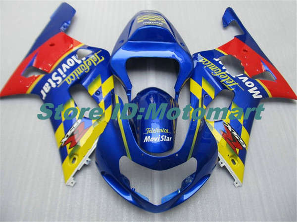 Motorcycle Fairing kit for SUZUKI GSXR600 750 K4 04 05 GSXR 600 GSXR 750 2004 2005 red blue Fairings set SF123