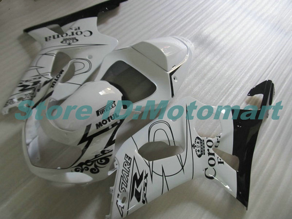 WHITE BLACK Fairing kit for SUZUKI GSXR1000 00 01 02 GSXR 1000 2000 2001 2002 K2 GSX R1000 Fairing parts+7gifts GS34