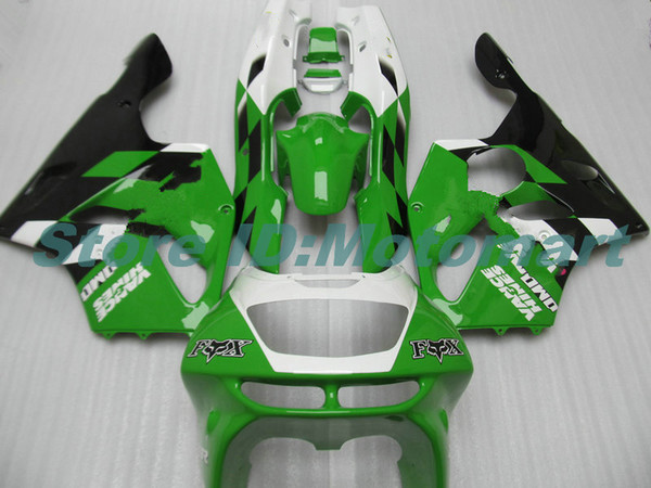 Body For KAWASAKI ZX 636 600CC ZX-636 1994 1995 1996 1997 ZX636 ZX-6R ZX600 ZX 6 R 6R ZX6R 94 95 96 97 GREEN WHITE HM02 Fairings