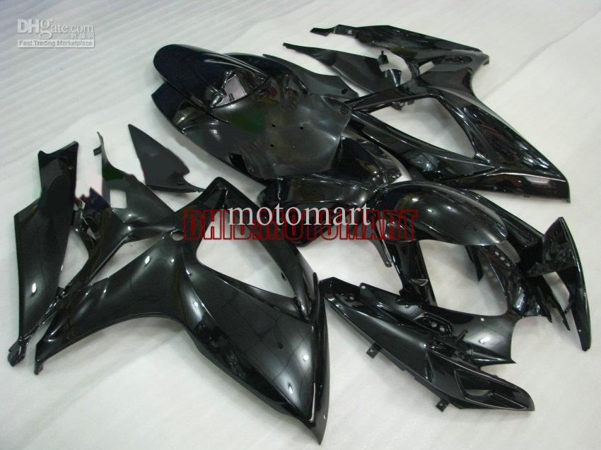 ABS Fairing set for SUZUKI GSXR600 750 2006 2007 GSXR 600 GSXR 750 K6 06 07 gloss black Fairings kit+7 gifts Sp66