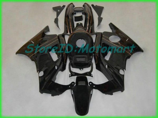 Motorcycle Fairing kit for HONDA CBR600F2 91 92 93 94 CBR 600 F2 1991 1994 ABS Red flames black Fairings set+gifts HF47