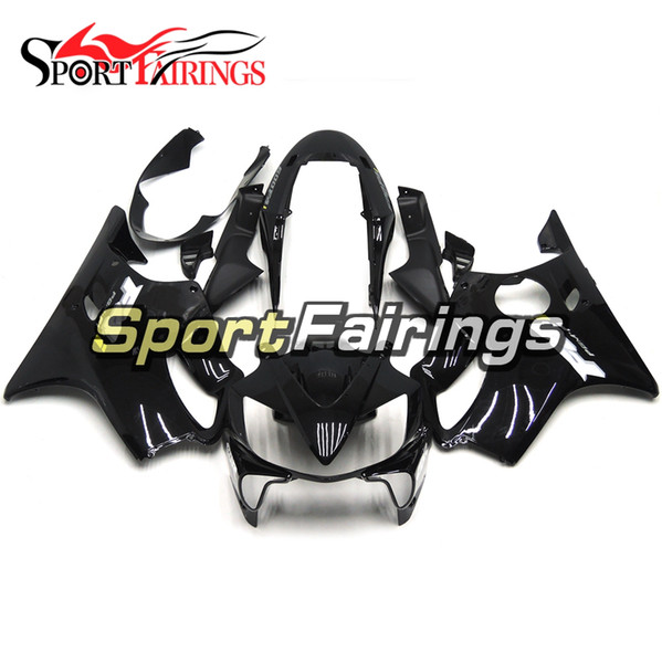 Motorcycles Plastics ABS Injection Full Fairing Kit For Honda CBR600 F4i 2004 - 2007 Year 04 05 06 07 Black White Stripe Bodywork Body Kit