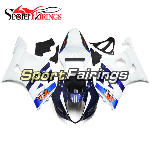 Complete Motorcycles Fairing Kit For Suzuki GSXR1000 K3 Year 2003 GSX-R1000 2004 ABS Plastics Injection Sportbike White Blue Bodywork New