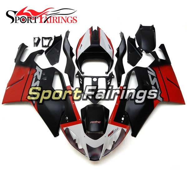 Complete Matte White Red Black Fairings For Aprilia RSV 1000 mile 2004 2005 2006 ABS Plastic Motorcycle Fairing Kit Bodywork