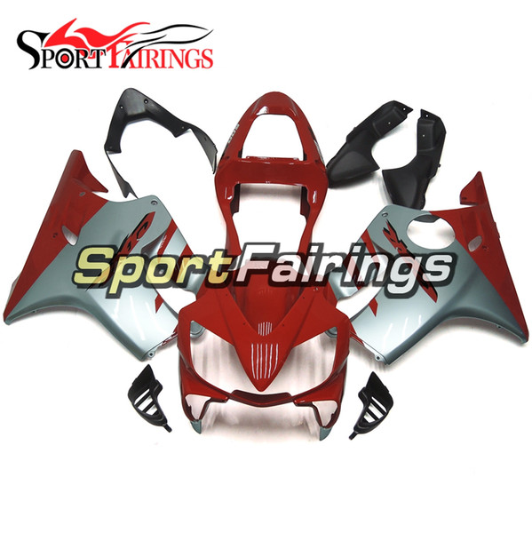 Motorcycles Plastics ABS Injection Complete Fairing Kits For Honda CBR600 F4i 2001 2002 2003 Year 01 02 03 Bodywork Red Grey Free Gifts