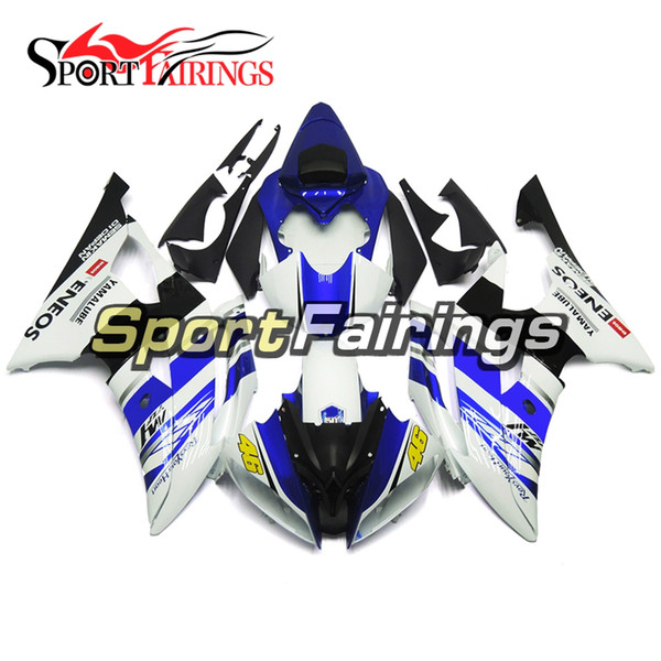 Blue White Complete Motorcycles Fairings For Yamaha YZF600 R6 YZF-R6 2008 - 2016 09 12 13 14 15 Injection ABS Plastic Motorcycle Body Kits