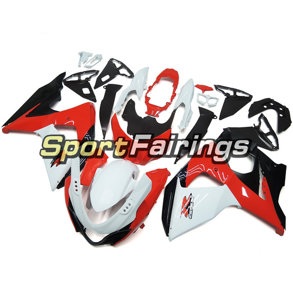 Full Fairings For Suzuki GSXR1000 GSX-R1000 K9 09 10 11 12 - 2016 Sportbike ABS Motorcycle Injection Gloss White Red Body Frames