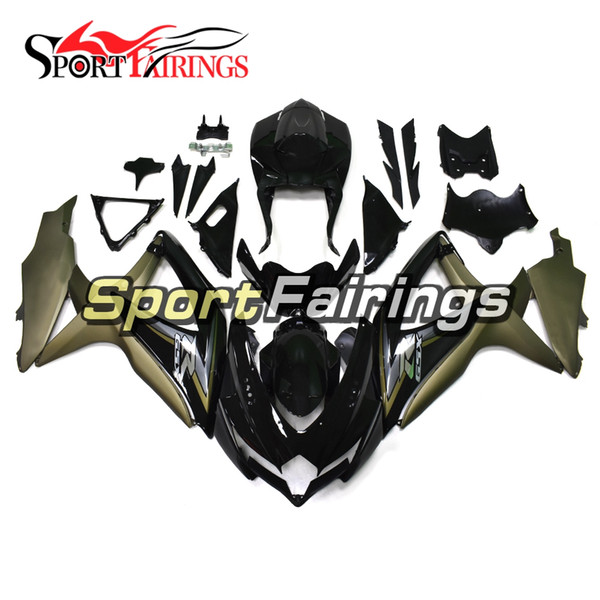 Fairings For Suzuki GSXR600 GSXR750 K8 08 09 2008 2009 K8 Sportbike ABS Motorcycle Fairing Shinny Black Matte Brown Bodywork Injection Hulls