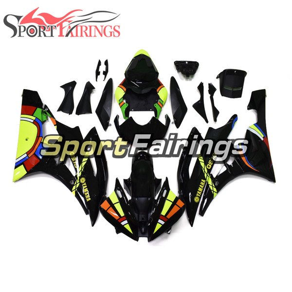 Gloss Black Colorful Full Fairings For Yamaha YZF 600 R6 06 07 2006 2007 Injection ABS Motorcycle Fairing Kit Full Covers Carenes