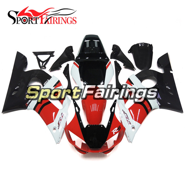 Fairings For Yamaha YZF600 R6 YZF-R6 98 - 02 1998 1999 2000 2001 2002 Injection ABS Plastic White Red Black Motorcycle Fairing Kit