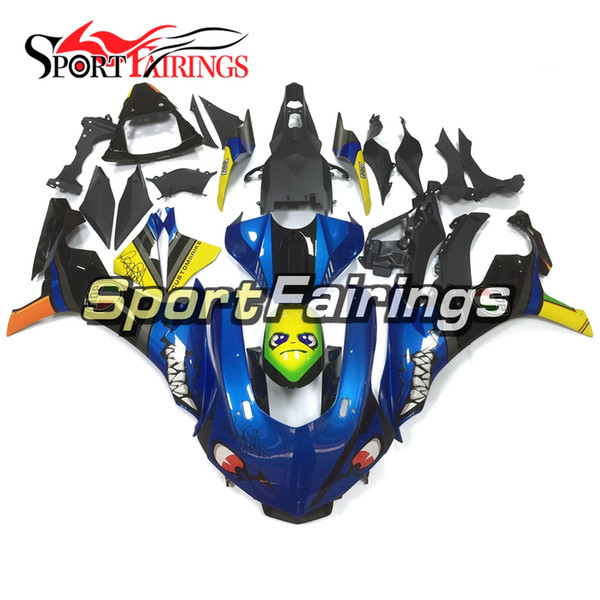 Injection Fairings For Yamaha YZF 1000 YZF R1 15 16 YZF-R1 2015 2016 ABS Plastic Complete Motorcycle Fairing Kit Blue Yellow Carenes