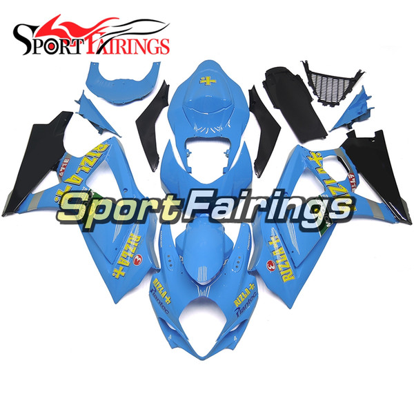 Complete Rizla Blue Yellow Fairings For Suzuki GSXR1000 GSX-R1000 K7 07 08 2007 2008 Sportbike ABS Motorcycle Injection Bodywork