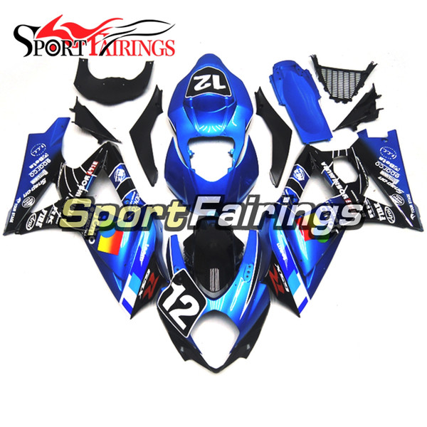 Complete Injection Black Pearl Blue Fairings For Suzuki GSXR1000 GSX-R1000 K7 07 08 2007 2008 Sportbike ABS Motorcycle Cowlings