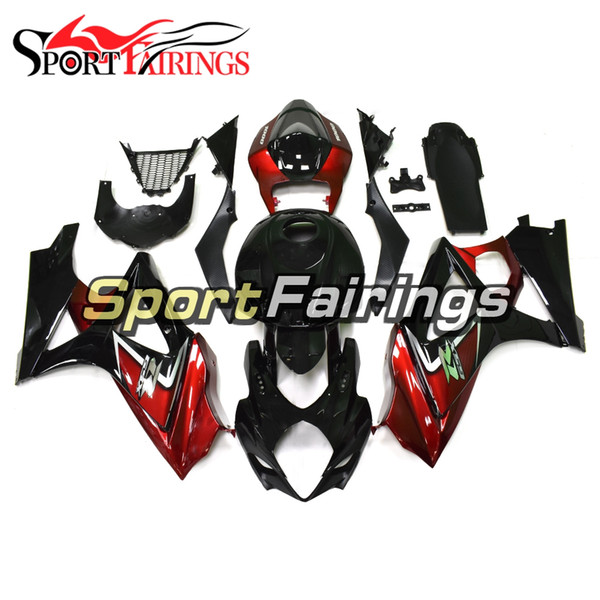 Complete Shinny Red Black Injection Fairings For Suzuki GSXR1000 GSX-R1000 K7 07 08 2007 2008 Sportbike ABS Motorcycle Fairing Kit Cowlings