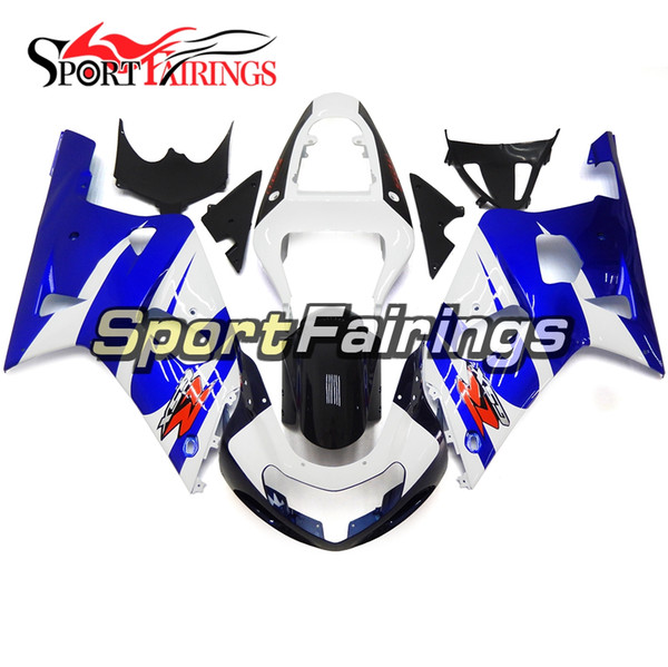 Blue White Motorcycle Complete Fairings For Suzuki GSXR600 GSXR750 2000 2001 2002 2003 K1 Body Kit ABS Plastics Injection Covers Free Gifts