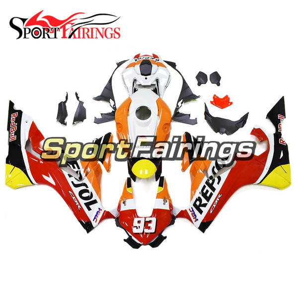 New 2018 CBR1000RR Injection Motorcycles Complete Fairing Kit For Honda CBR1000RR 2017 2018 CBR1000 RR ABS Cowling Red Orange White Body Kit