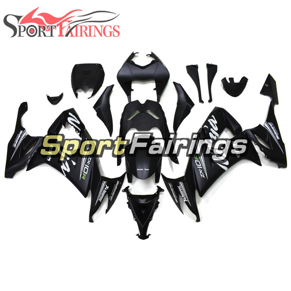 New Arrival Injection 2008-2010 ZX10R Full Fairing Kit For Kawasaki Ninja ZX10R 2008 2009 2010 Bodywork ABS Plastics Flat Black Cowlings