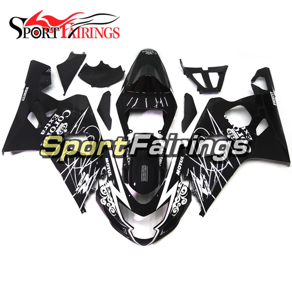 Complete Fairings For Suzuki GSXR600-750 Year 04 05 2004 2005 K4 Sportbike ABS Plastics Fairing Kit Injection Conora Extra Black Hulls