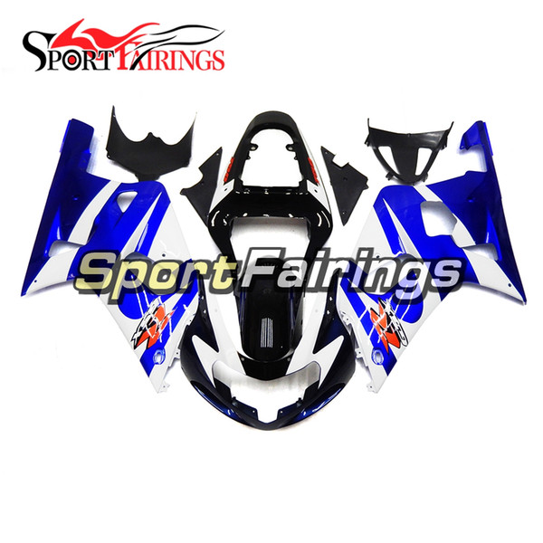 Complete Fairings For Suzuki GSXR600 GSXR750 K1 2000 2001 2002 2003 ABS Plastic Motorbike White Blue Black Bodywork New