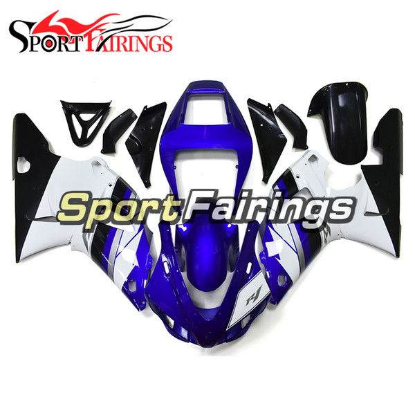 Full Fairings For Yamaha YZF 1000 R1 98 - 99 1998 1999 YZF-R1 1998 1999 ABS Motorcycle Fairing Kit Bodywork Blue White Bodywork