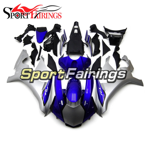 Injection Fairings For Yamaha YZF 1000 YZF R1 15 YZF-R1 2016 ABS Plastic Complete Motorcycle Fairing Kit Blue Silver Carenes