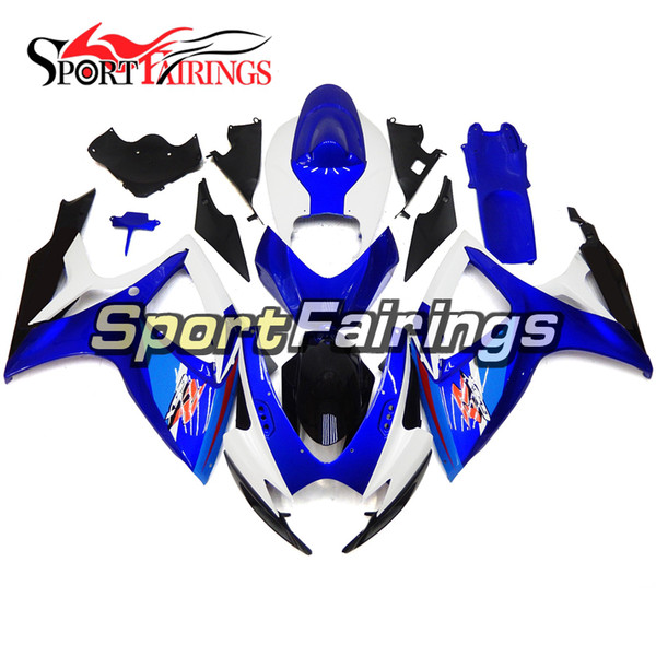 Motorcycles Full Fairing Kit For Suzuki GSXR600 GSX-R750 K6 2006 2007 Sportbike ABS Injection Plastics Motorcycle Body Kits Gloss Blue Black