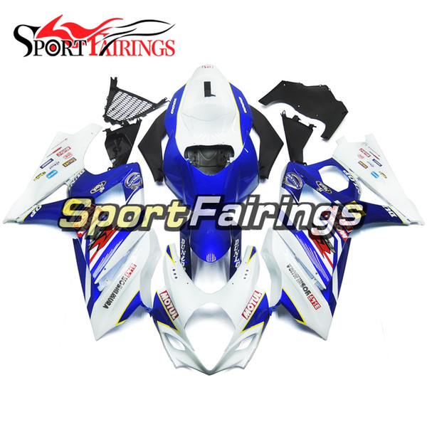 White Blue Complete Motorcycles Fairing Kit For Suzuki GSXR1000 K7 Year 2007 2008 ABS Plastics Injection Sportbike Full Bodywork Body Kits