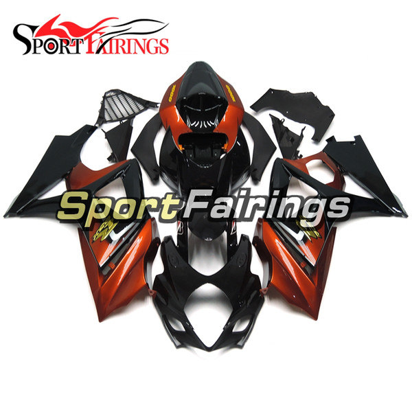 Complete Motorcycles Fairing Kit For Suzuki GSXR1000 K7 Year 2007 2008 ABS Plastics Injection Sportbike Body Kit Orange Black Customize