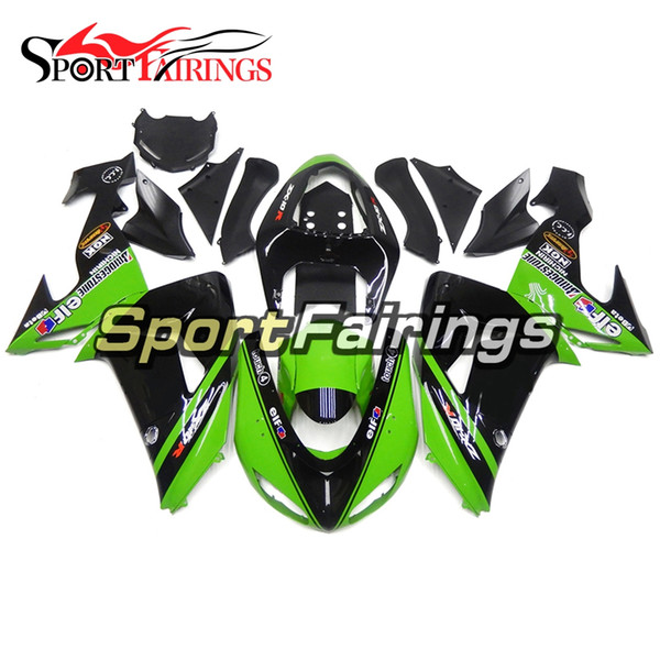 ZX-10R 06 07 Motorcycle Green Black Complete Fairing Kit For Kawasaki Ninja ZX10R 2006 2007 Body Kit ABS Plastics Fairing Kit New Arrival