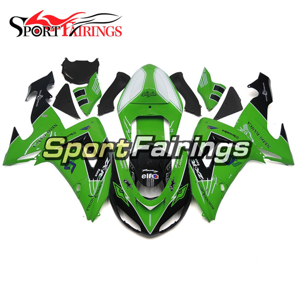 Free Gifts ZX-10R 06 07 Green White Black Motorcycle Full Bodywork For Kawasaki Ninja ZX10R 2006 2007 Body Kit ABS Plastics Fairing Kit