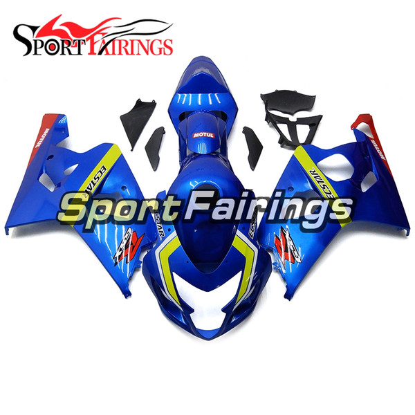 Full Motorcycles Fairing Kit For Suzuki GSXR600 GSX-R750 K4 2004 2005 Sportbike ABS Plastics Motorcycle Body Kit Blue Red New Arrive Covers