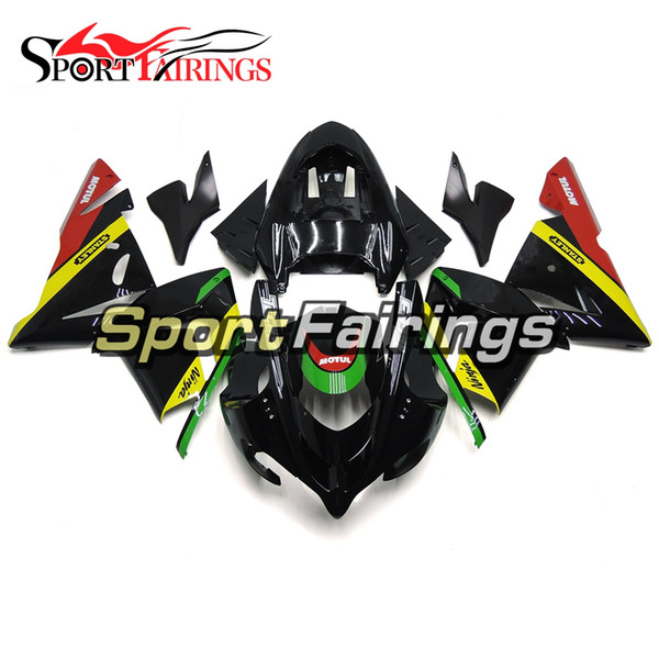 Free Gifts ZX-10R NINJA ZX10R 04 05 Motorcycles Complete Fairing Kit For Kawasaki Ninja ZX10R 2004 2005 ABS Plastic Black Yellow Bodywork