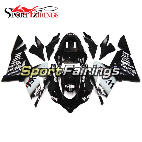 ZX-10R NINJA ZX10R 04 05 Motorcycles Full Fairing Kit For Kawasaki Ninja ZX10R 2004 2005 ZX-10R ABS Plastics Black Silver Fairing Kit Gifts