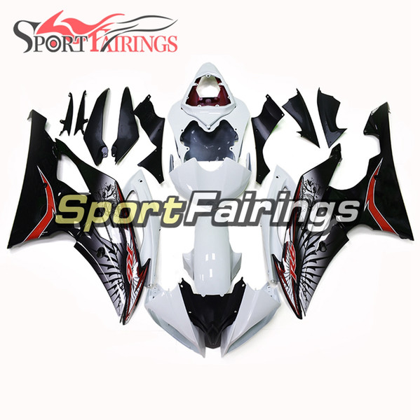 Complete Motorcycle Fairing Kit For Yamaha YZF600 R6 YZF-R6 2008 - 2016 Injection ABS Plastic Motorcycle Body Kit White Black