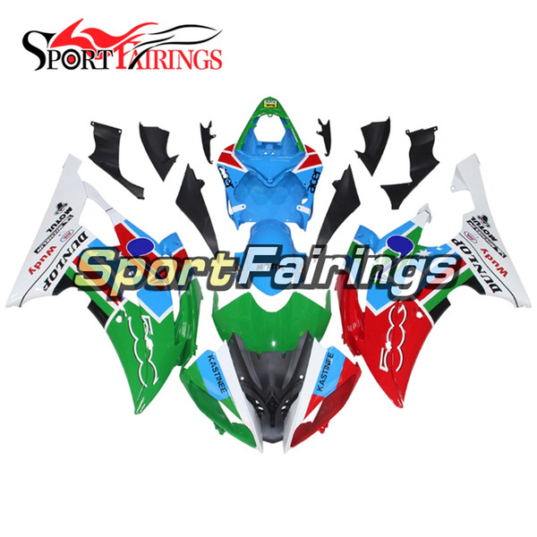 FLAT acer Blue Green Red Motorcycles Fairings For Yamaha YZF600 R6 YZF-R6 2008 - 2016 09 10 12 13 Injection ABS Plastic Motorcycle Body Kits