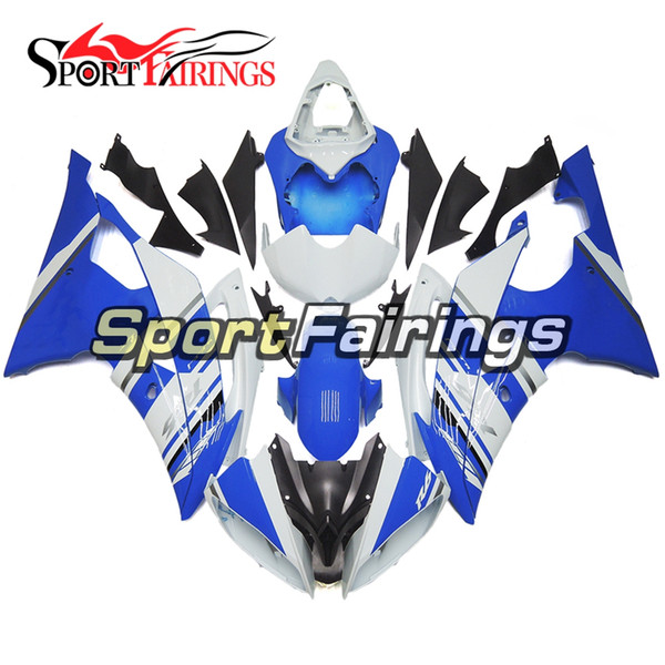 Complete Motorcycles Fairings For Yamaha YZF600 R6 YZF-R6 2008 - 2016 09 12 14 15 16 Injection ABS Plastic Motorcycle Body Kit White Blue