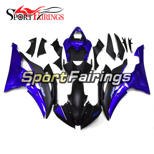 Fairings For Yamaha YZF600 R6 08 - 15 Year 2008 2009 2010 2011 2015 Sportbike ABS Motorcycle Fairing Kit Pearl Blue Matte Black Hulls Covers