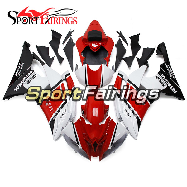 Red White Complete Motorcycles Fairings For Yamaha YZF600 R6 YZF-R6 2008 - 2016 09 12 13 14 15 Injection ABS Plastic Motorcycle Body Kit New