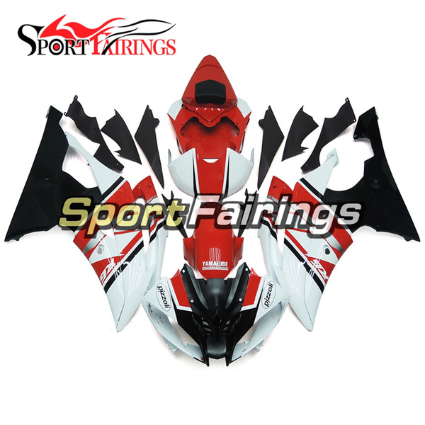 Red White Black Full Motorcycles Fairings For Yamaha YZF600 R6 YZF-R6 2008 - 2016 14 15 16 Injection ABS Plastic Motorcycle Bodywork Cowling