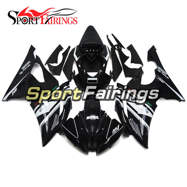 FLAT Black White Motorcycles Fairings For Yamaha YZF600 R6 YZF-R6 2008 - 2016 09 10 12 13 Injection ABS Plastic Motorcycle Body Kits New