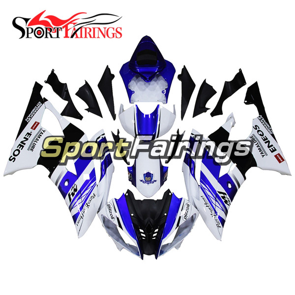 Full Motorcycles Fairings For Yamaha YZF600 R6 YZF-R6 2008 - 2016 09 12 13 14 15 Injection ABS Plastic Motorcycle Bodywork Blue White New