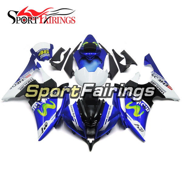 Full Motorcycles Fairing Kit For Yamaha YZF600 R6 YZF-R6 2008 - 2016 09 12 13 14 15 Injection ABS Plastic Motorcycle Bodywork Blue White New