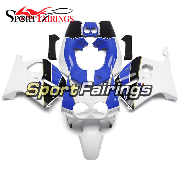 White Blue Complete Fairings Kit For Honda CBR 250RR MC19 1988 1989 CBR 250RR 88 89 Injection Motorcycle Sportbike Bodywork Cowlings